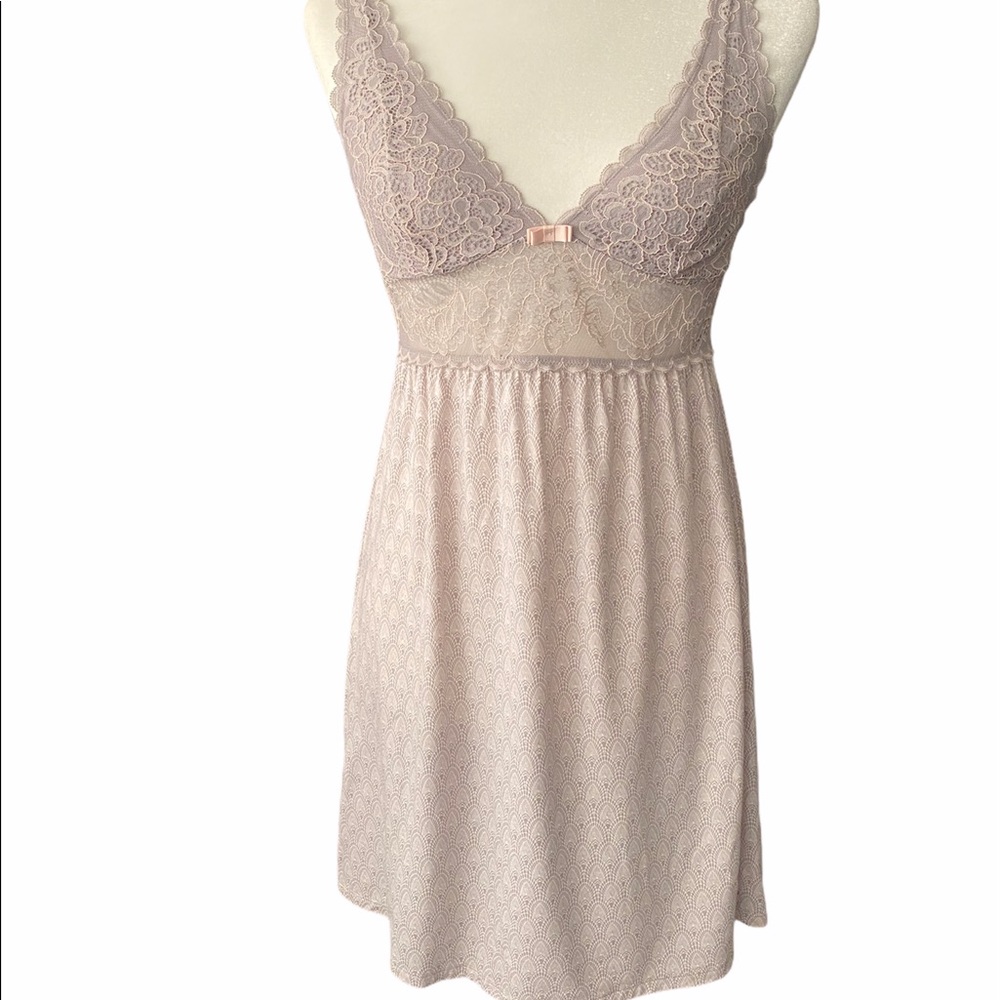 Triumph Amourette Gray And Pink Chemise Nightie